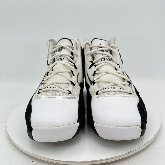 Nike Air Sonic Flight High Men Size 10.5 641333 100 Black White Gary Payton Shoe - Picture 2 of 11